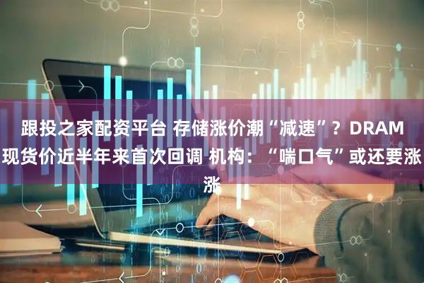 跟投之家配资平台 存储涨价潮“减速”？DRAM现货价近半年来首次回调 机构：“喘口气”或还要涨